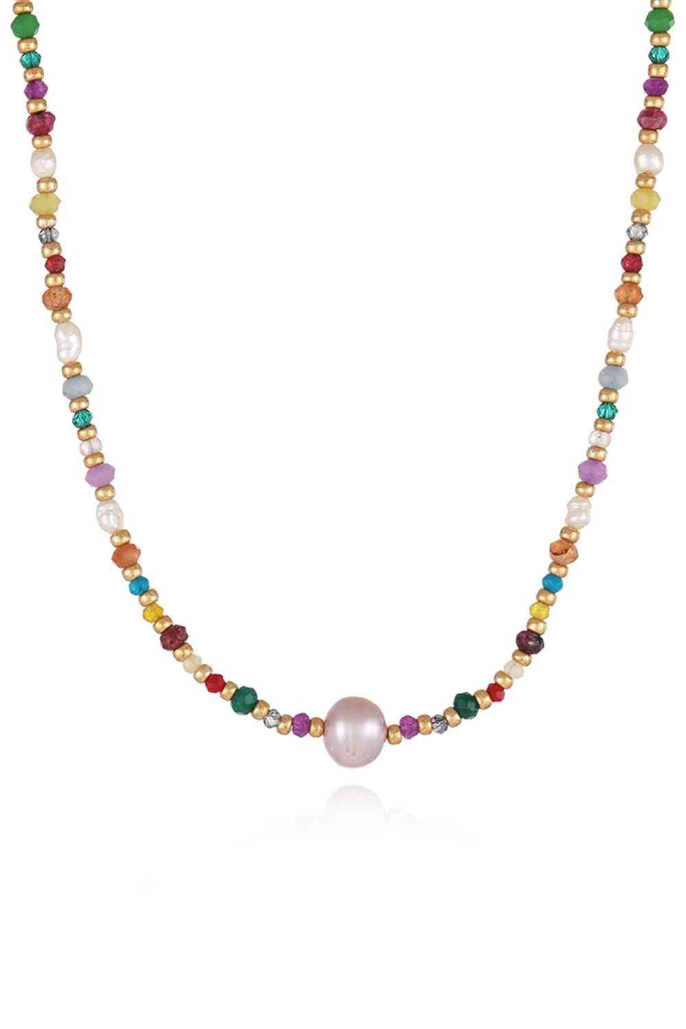 Multicolored Bead Necklace - GemThreads Boutique
