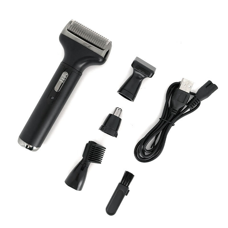 New Men's 4 in 1 Electric Razor Nose Hair Sideburns Knife Trimmer Eyebrow Grooming Set Compound - GemThreads Boutique