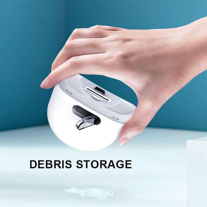 New portable safe nail toe polishing trimmer easy rechargeable recycl use automatic scissors usb electric nail clippers - GemThreads Boutique