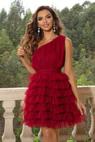 One-Shoulder Sleeveless Dress - GemThreads Boutique