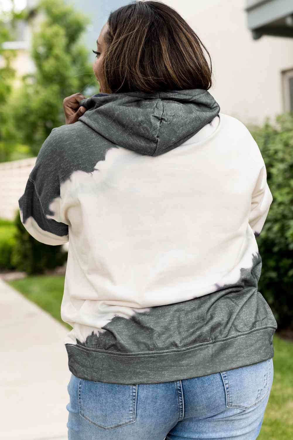 Plus Size Hoodie with Front Pocket - GemThreads Boutique