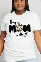 Simply Love Full Size BEING A MOM IS RUFF Graphic Cotton Tee - GemThreads Boutique