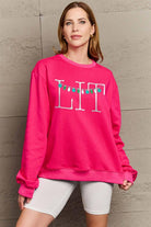 Simply Love Full Size LIT Long Sleeve Sweatshirt - GemThreads Boutique