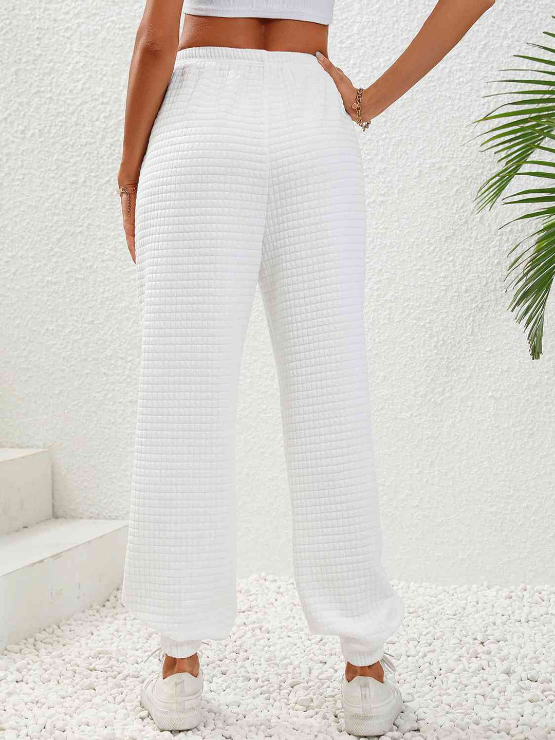 Textured Pull-On Joggers - GemThreads Boutique