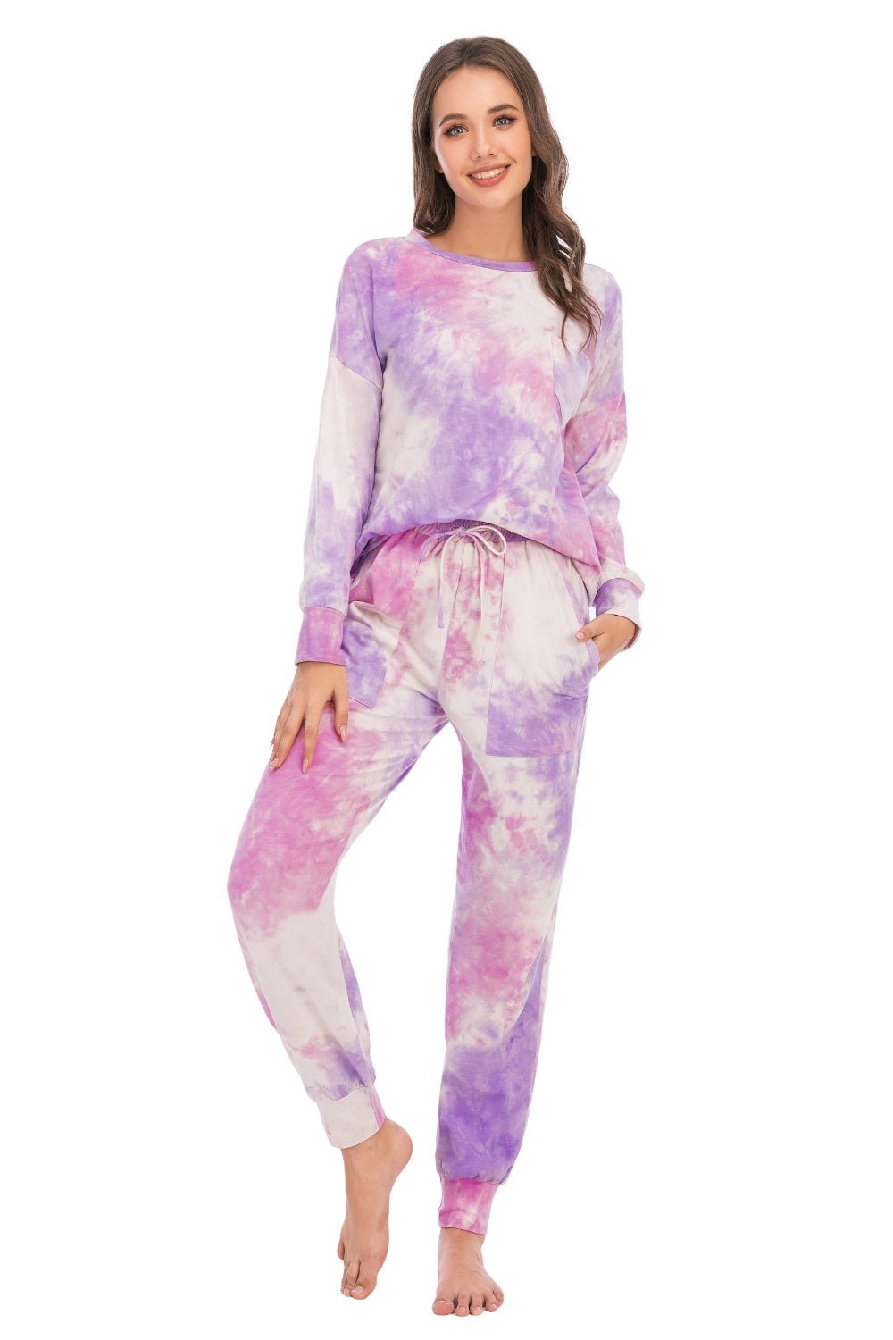 Tie-Dye Top and Pants Lounge Set - GemThreads Boutique