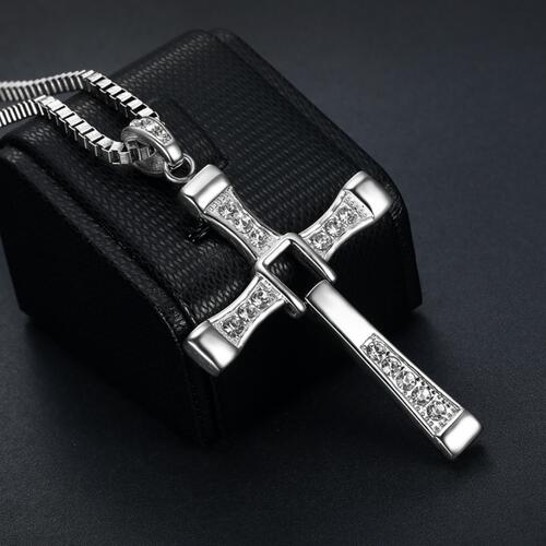 Titanium Steel Cross Necklace - GemThreads Boutique