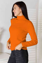 Turtleneck Long Sleeve Knit Top - GemThreads Boutique
