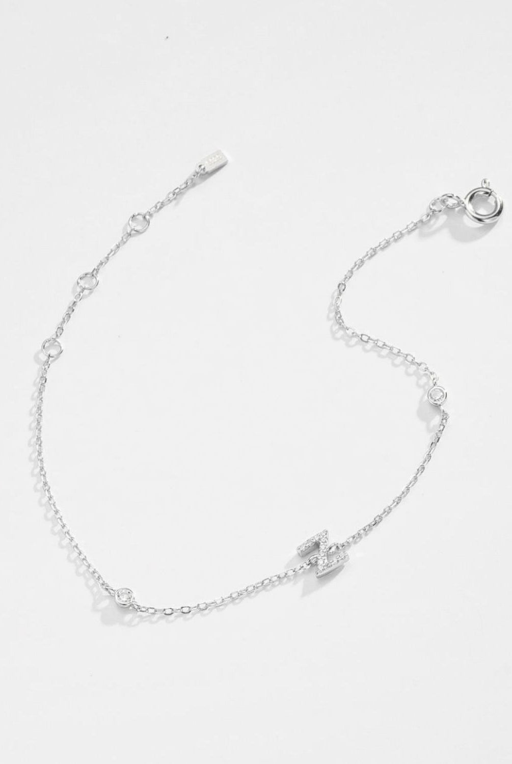 V To Z Zircon 925 Sterling Silver Bracelet - GemThreads Boutique