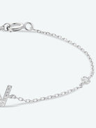 V To Z Zircon 925 Sterling Silver Bracelet - GemThreads Boutique