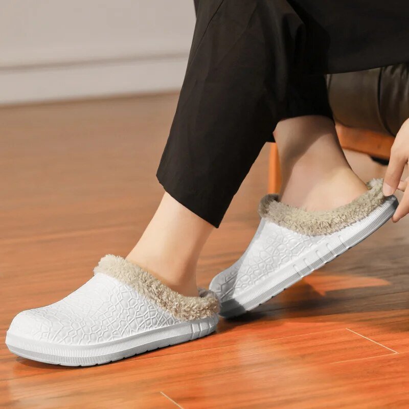 Winter Unicorn Croc Slippers: Warm, Fluffy, Non-Slip Indoor Shoes for Men and Women - GemThreads Boutique