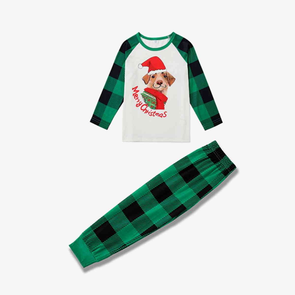 Women MERRY CHRISTMAS Graphic Top and Plaid Pants Set - GemThreads Boutique